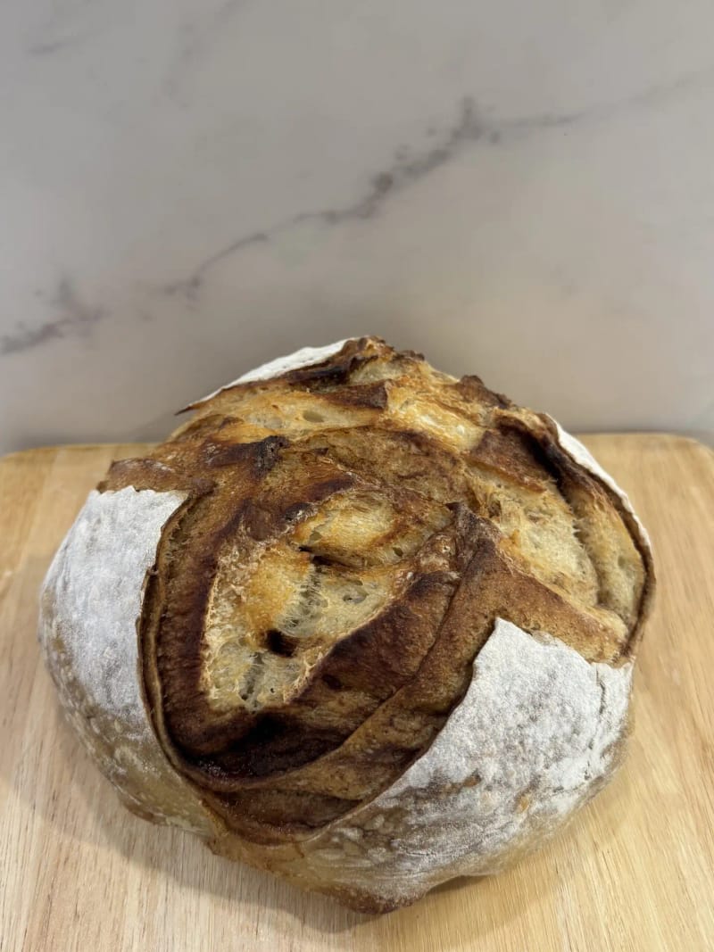 Cinnamon swirl sourdough boule